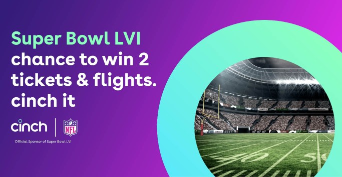 Chance to win a holiday to the USA for Super Bowl LVI